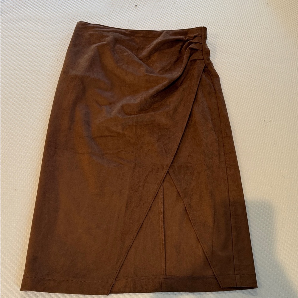 Abercrombie & Fitch Tan Suede Skirt